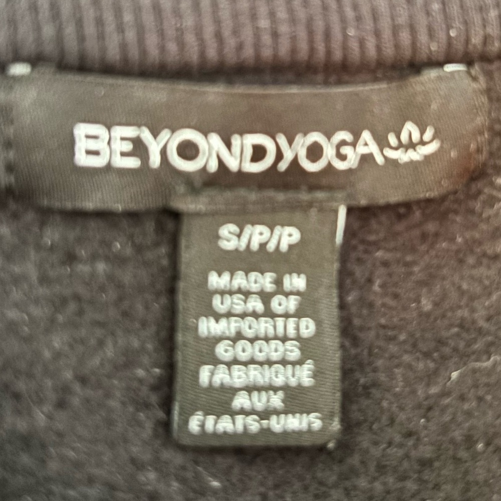Beyond Yoga Trek Half Zip Pullover Sweatshirt in Black Size Small Activewear - Picture 3 of 3